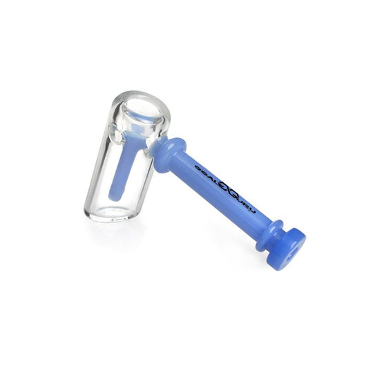 Glass Guru Bubbler 5" Blue Perc