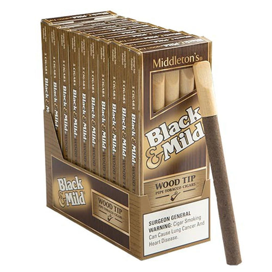 Black & Mild Cigarillos 5CT Wood 10CT Box