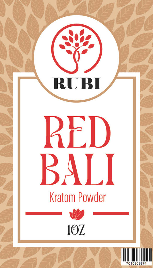 Rubi Kratom Powder 1OZ Bali Red