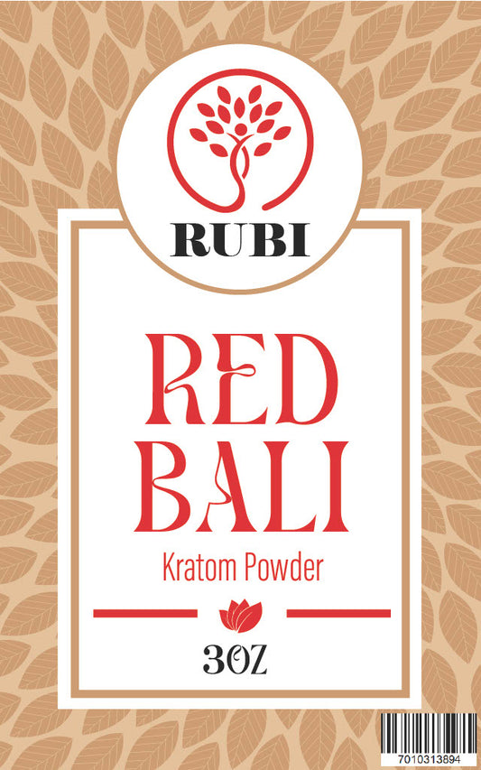 Rubi Kratom Powder 3OZ Red Bali