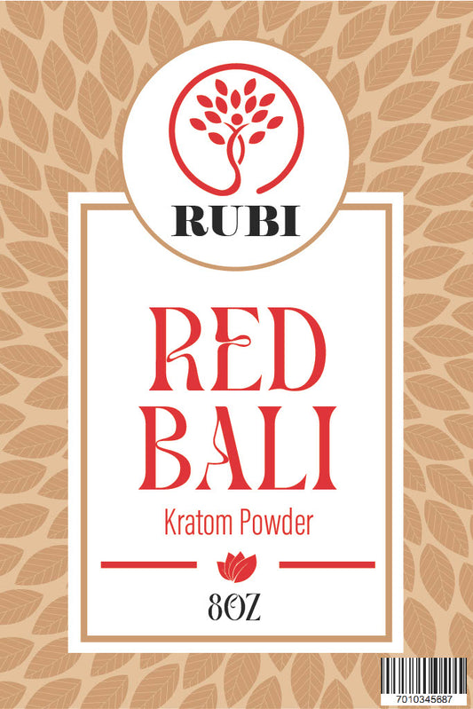 Rubi Kratom Powder 8OZ Bali Red