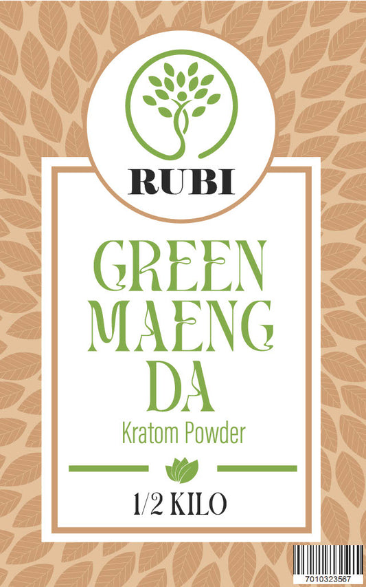 Rubi Kratom Powder 1/2KG Maeng Da Green