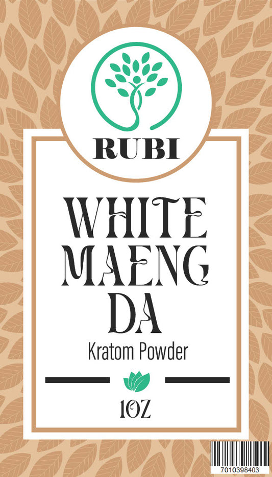 Rubi Kratom Powder 1OZ Maeng Da White