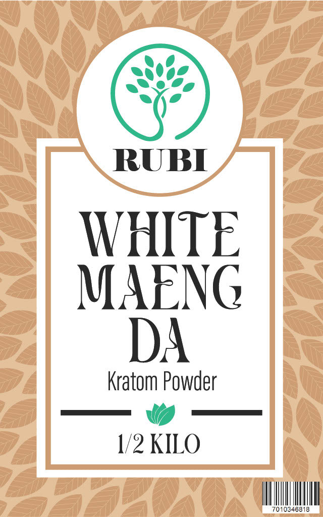 Rubi Kratom Powder 1/2KG Maeng Da White