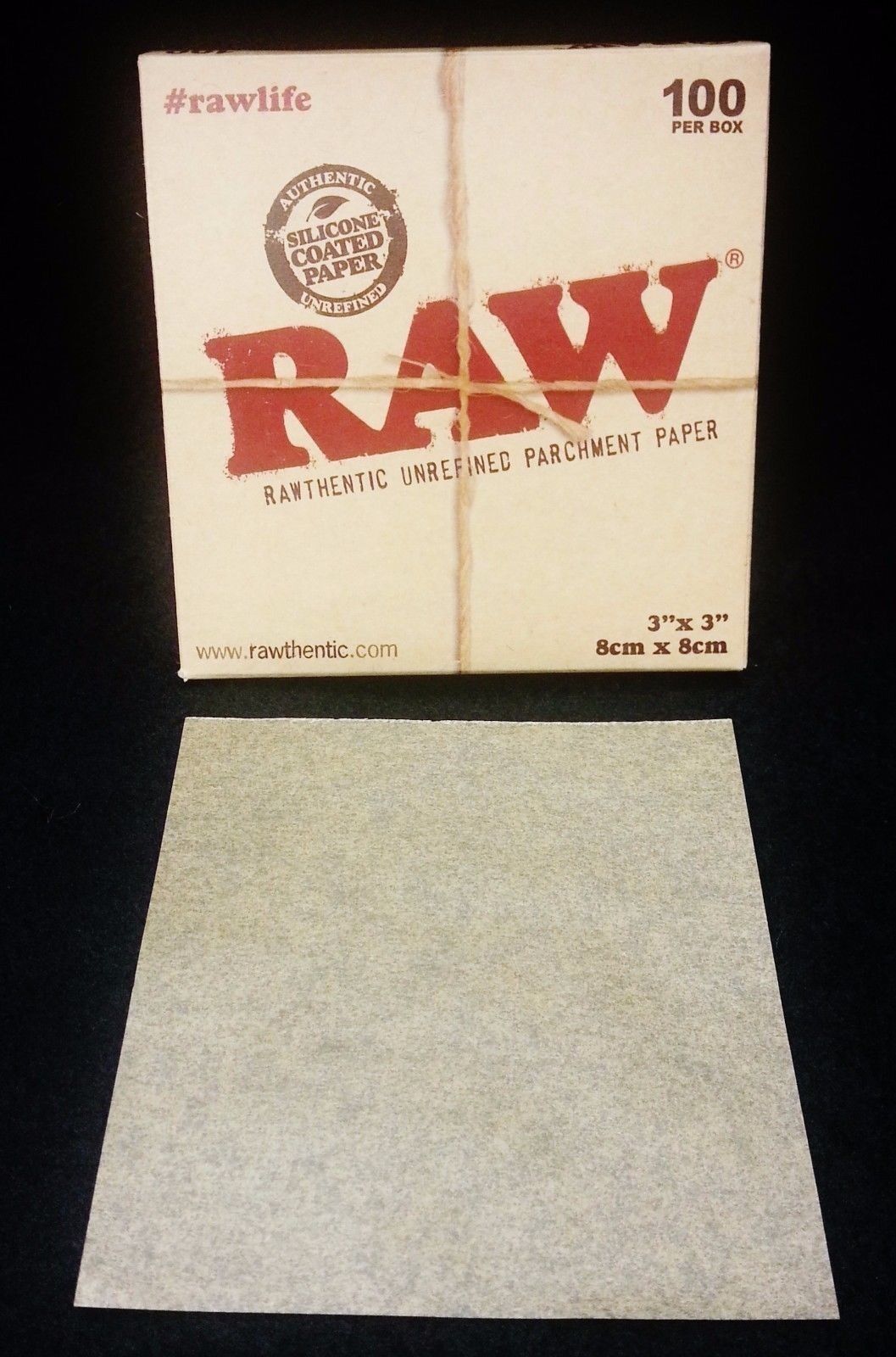 Raw Paper Parchment 3x3 20CT