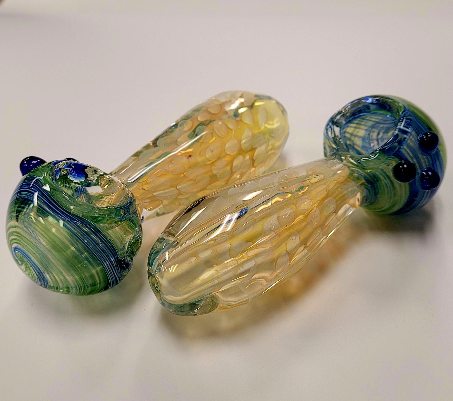 Handpipe 5" Blue Swirl 2CT