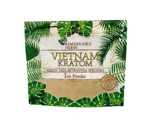 Remarkable Herbs Kratom Powder 1OZ Vietnam Green