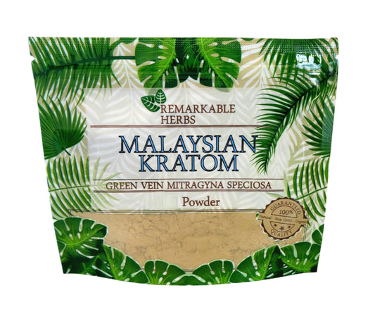 Remarkable Herbs Kratom Powder 3OZ Malaysian Green