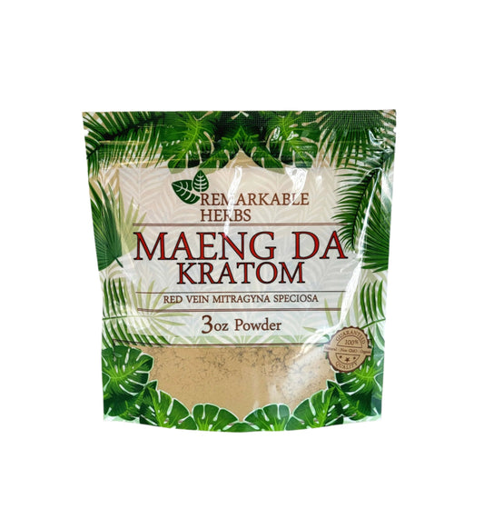 Remarkable Herbs Kratom Powder 3OZ Maeng Da Red