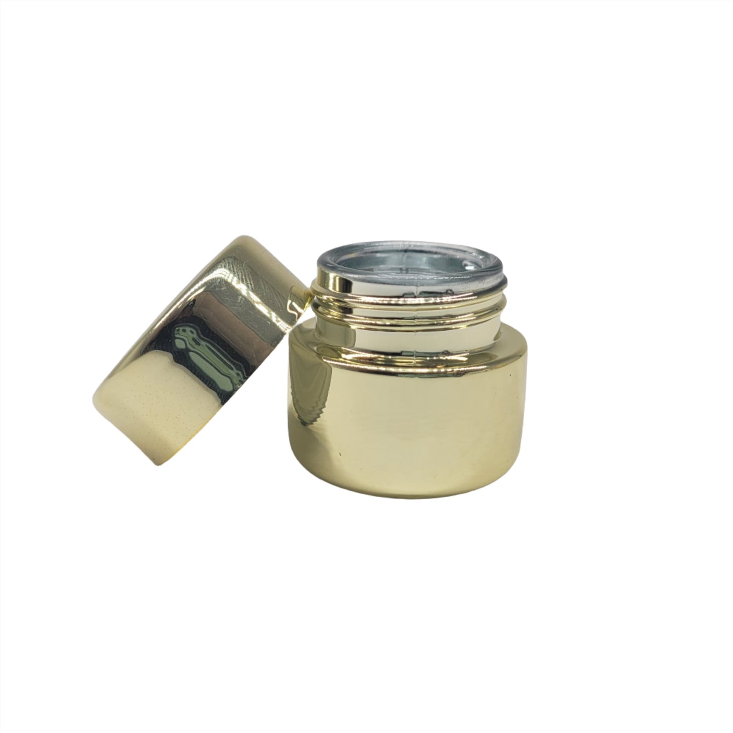 Jar 9ML Round UV Gold Chrome 360ct Case