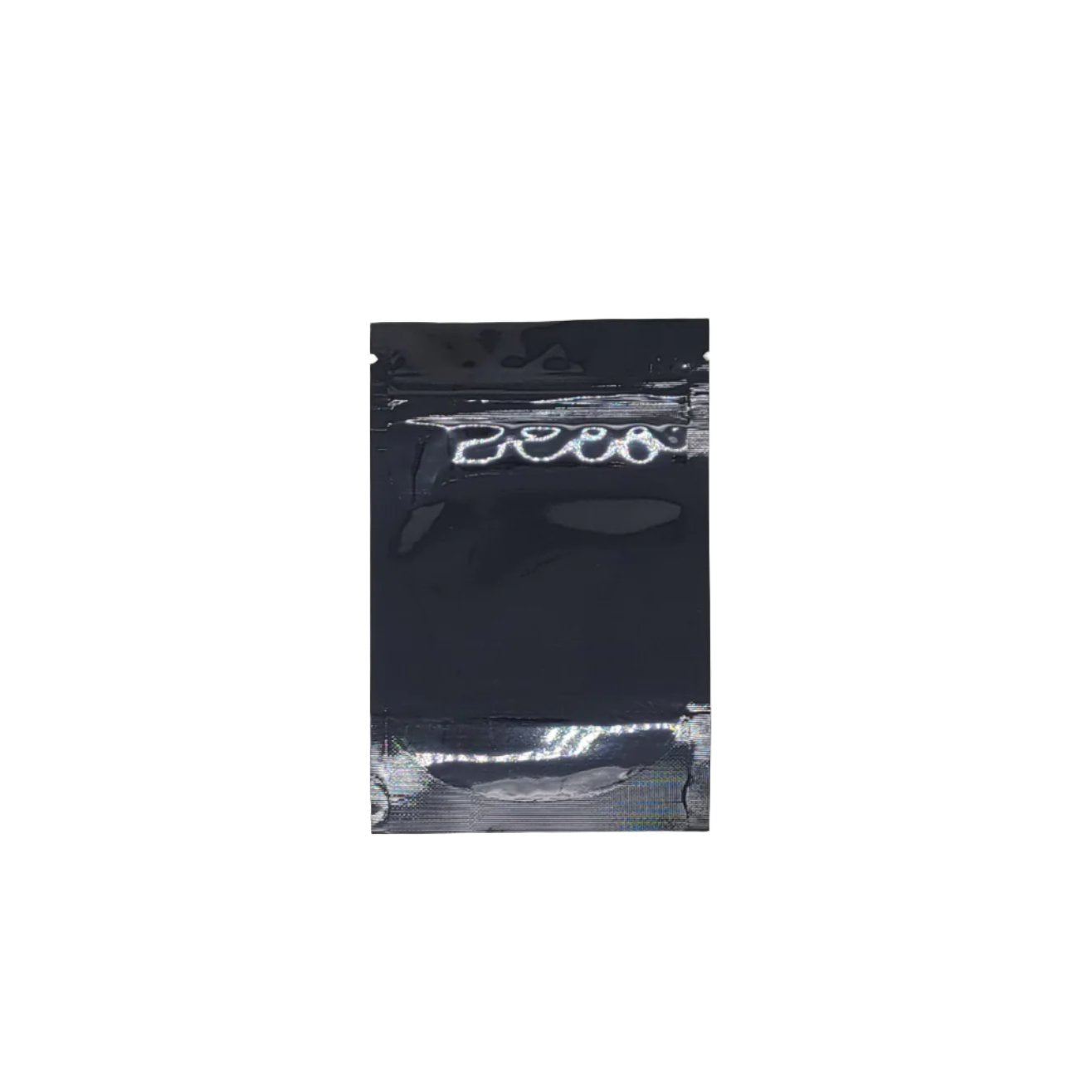 Mylar Bag 1/4OZ Opaque Black Single Zipper 50CT