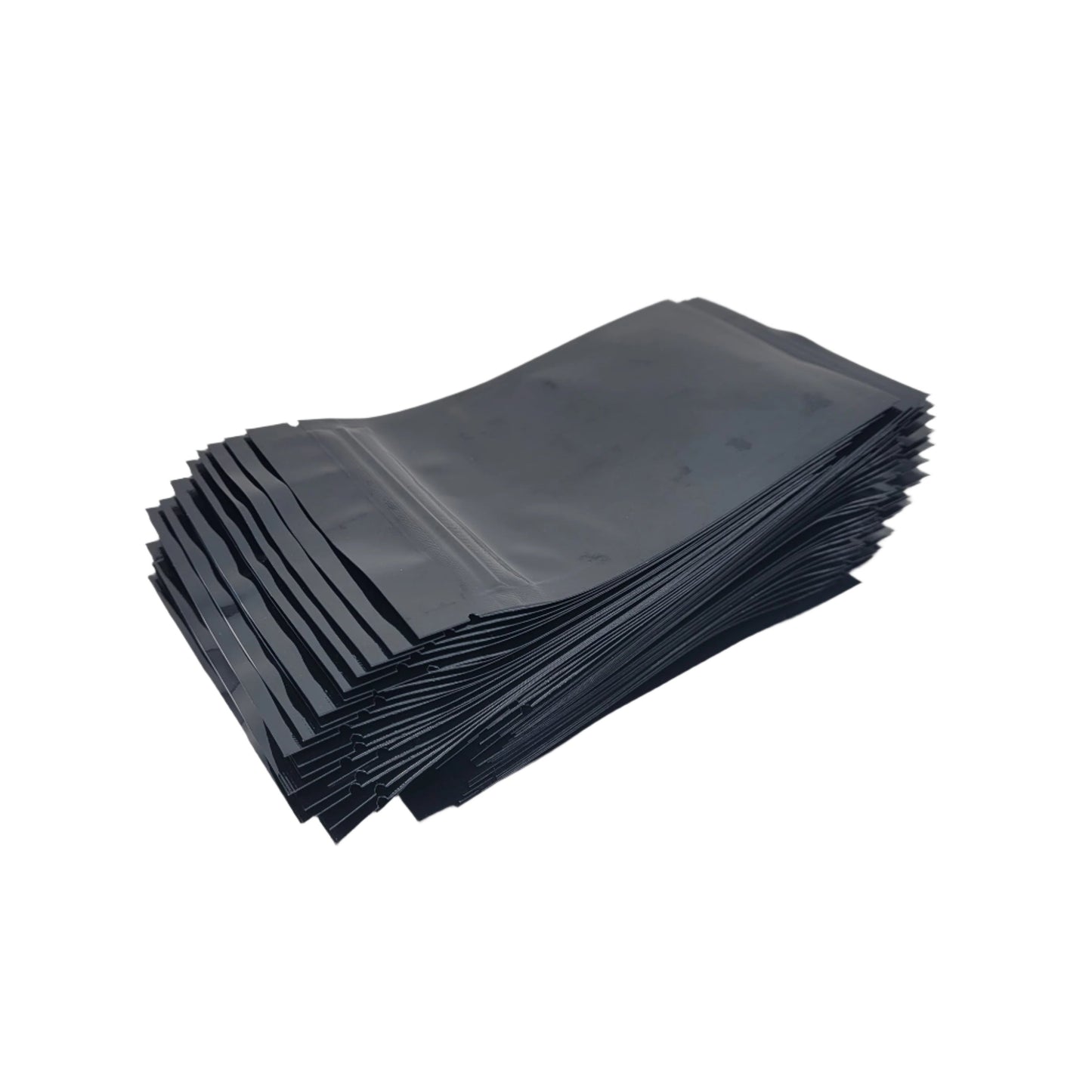 Mylar Bag 1G Clear Black Single Zipper 50CT