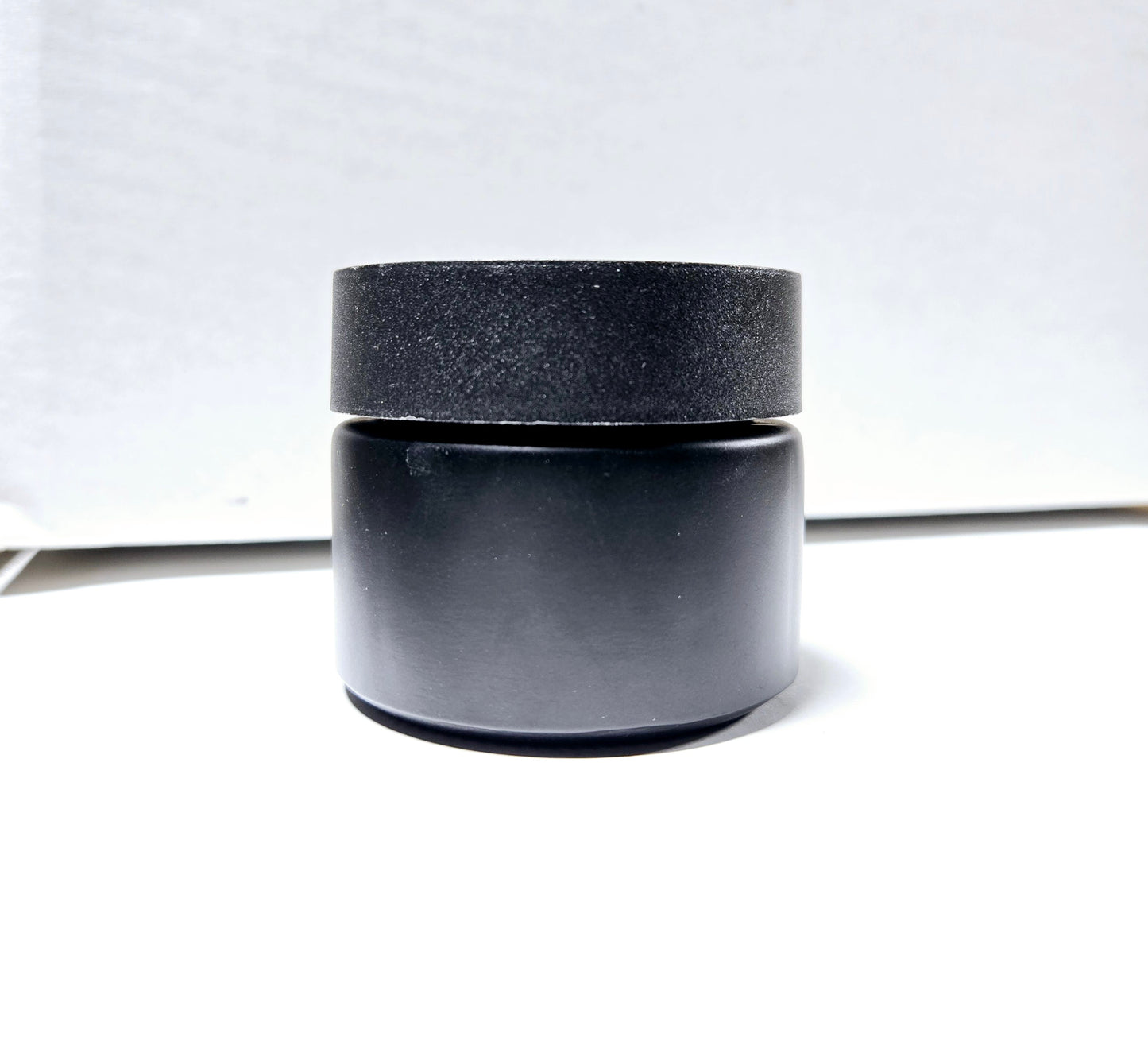 Jar 2oz Opaque Matte Black Flat Lid 160ct Case