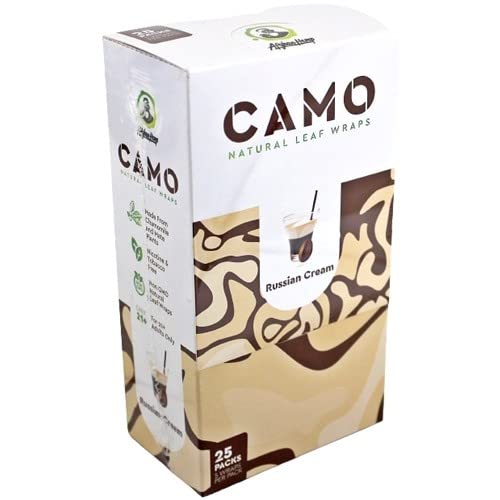 Afghan Hemp Wraps 5CT Camo Russian Cream 25CT Box