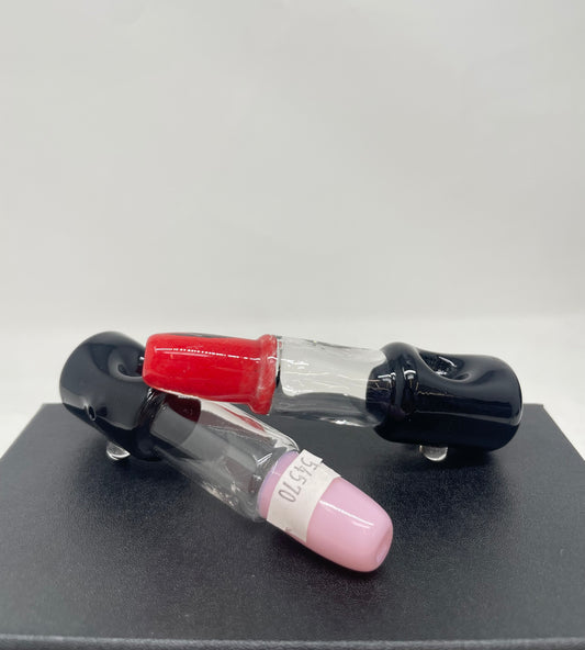 Handpipe 4" Glass Lipstick Mix