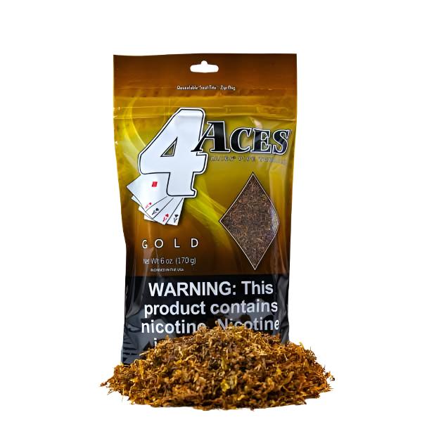 4Aces Tobacco 6OZ M Gold