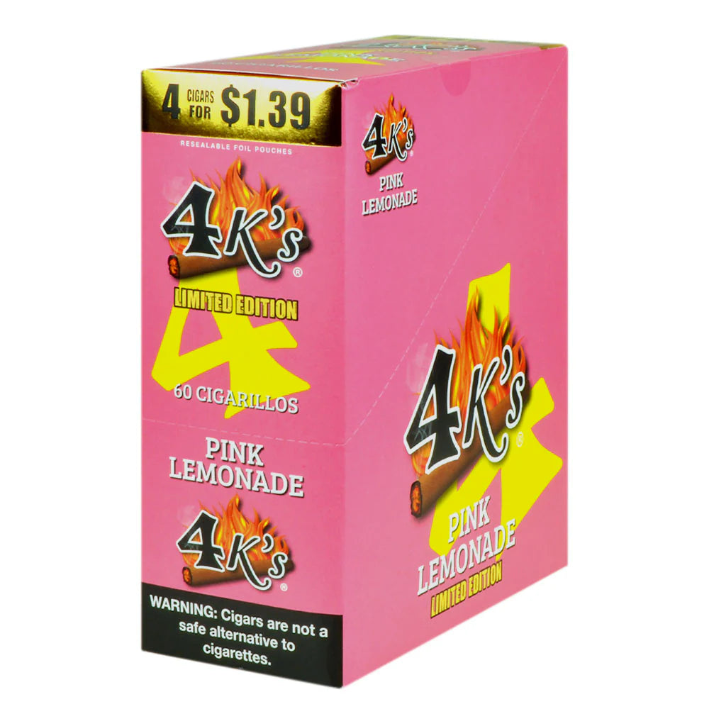 4K's Cigarillos 4CT Pink Lemonade 15CT Box