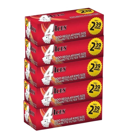 4Aces Tubes 200CT Regular King 5CT (R$2.39)