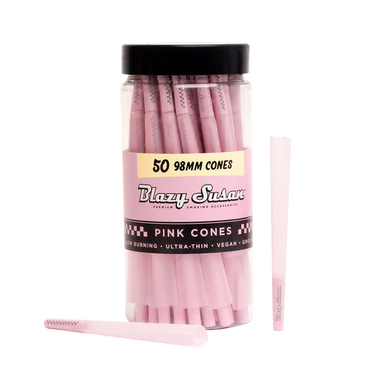 Blazy Susan Cones 50CT 98MM Pink 1CT Pack