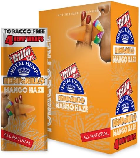 Hemparillo Wraps 4CT Mango Haze 15CT Box