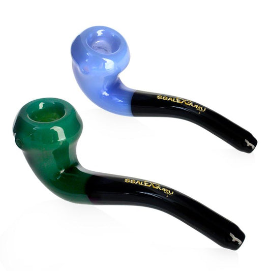 Glass Guru Handpipe 5" Curved MultiColor