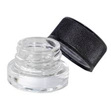 Jar 5ML Round Clear Black 480ct Case