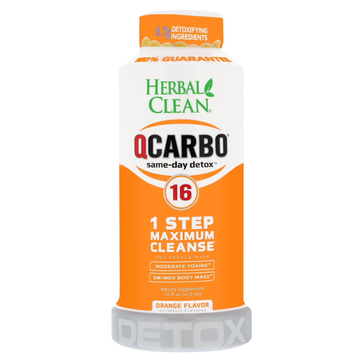 QCarbo Detox 16OZ Orange