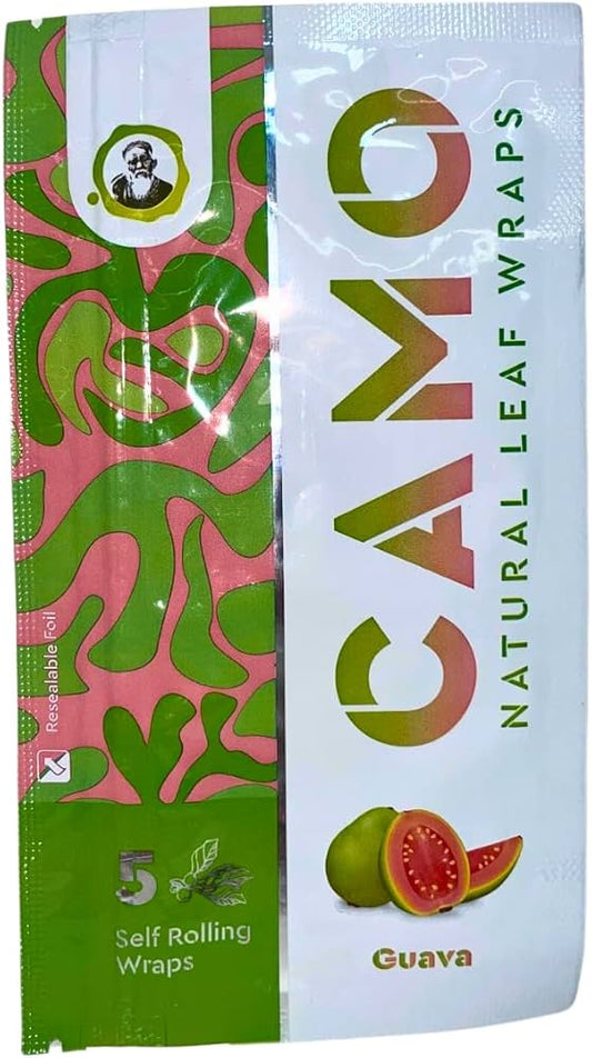 Afghan Hemp Wraps 5CT Camo Guava 25CT Box