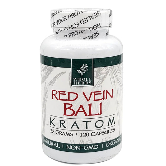 Whole Herbs Kratom Caps 120CT Bali Red