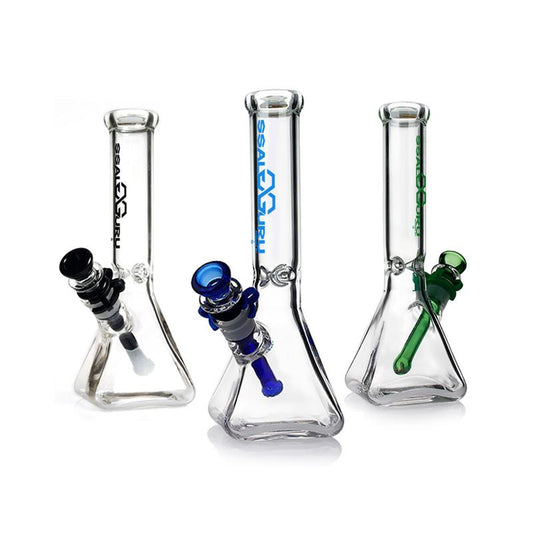 Glass Guru Waterpipe 10" Square Base Color Mix