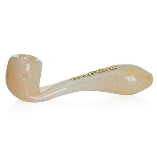 Glass Guru Handpipe 6" Silver Fumed Bubble