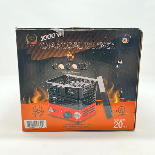 Cocous Red Coal Burner Party Size