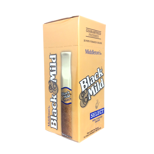 Black & Mild Cigarillos 1CT Select Plastic 25CT Box