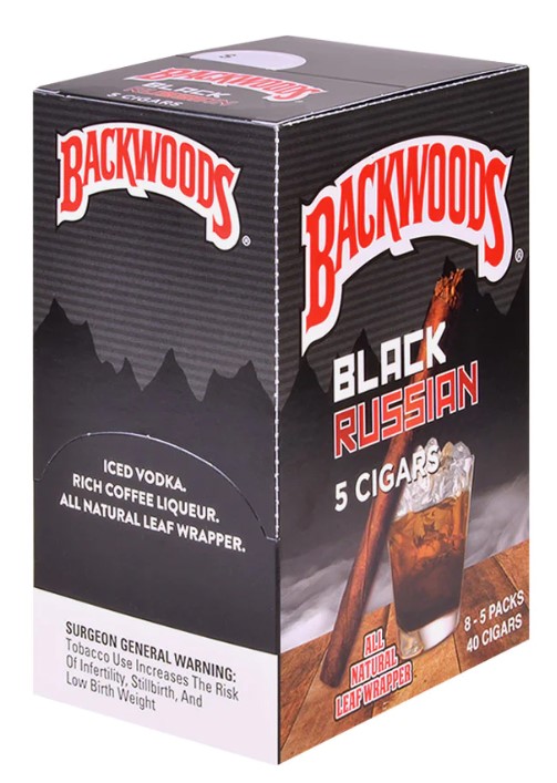 Backwoods Cigar 5CT Black Russian 8CT Box