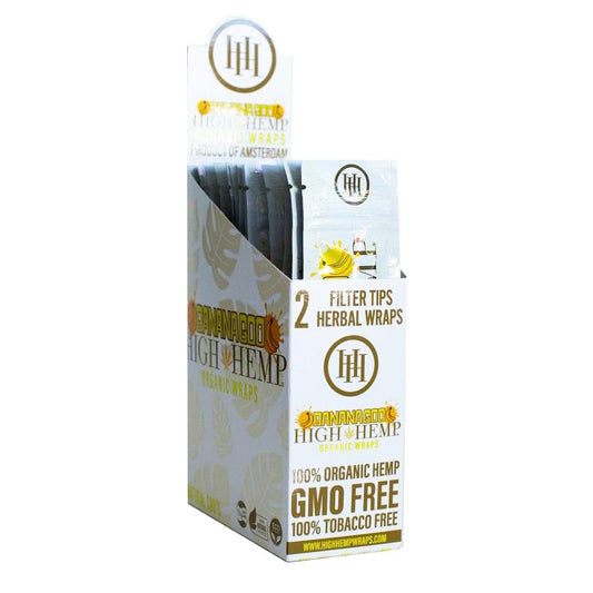 High Hemp Wraps 2CT Banana Goo 25CT Box