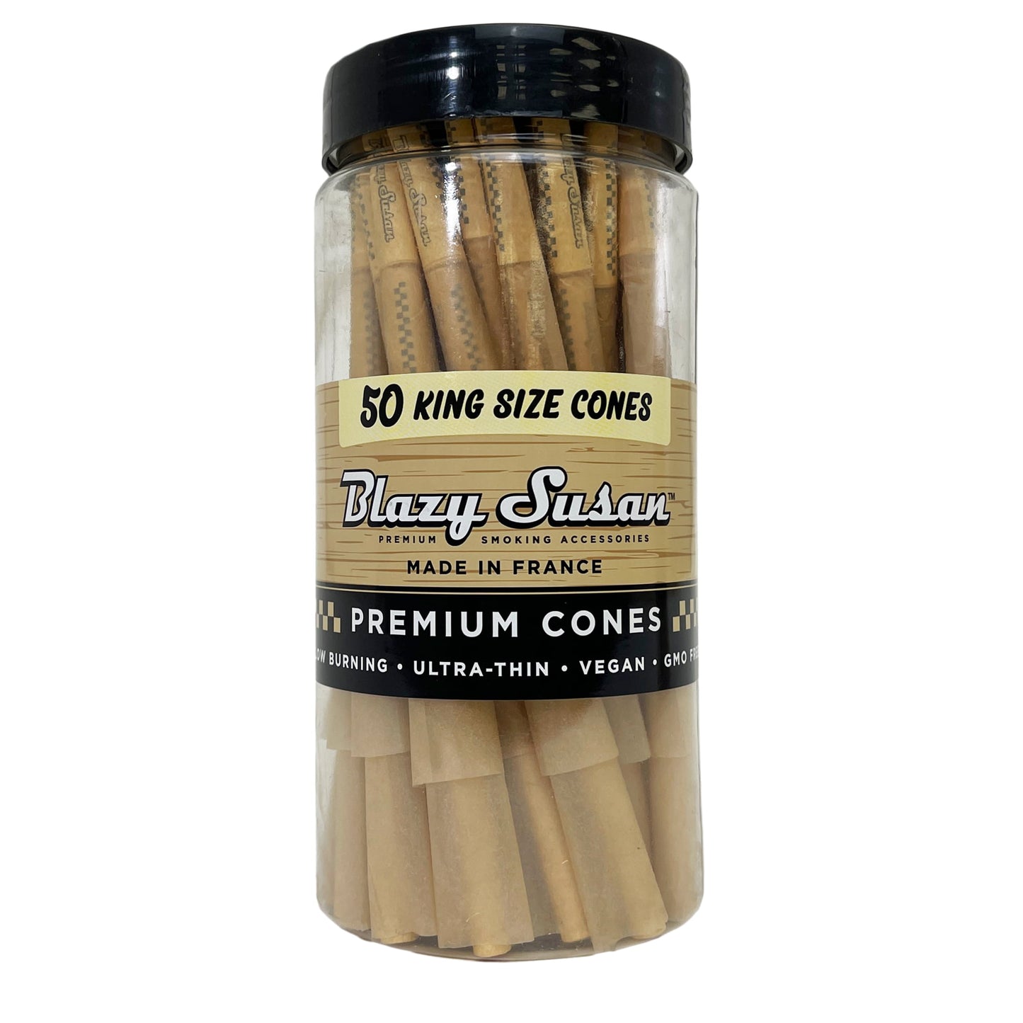 Blazy Susan Cones 50CT King Size Unbleached 1CT