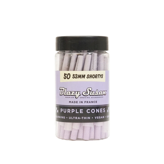 Blazy Susan Cones 50CT Purple 53MM Shortys