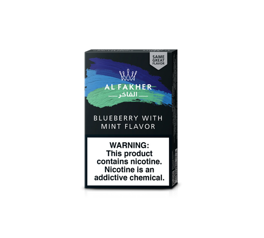 Al Fakher Shisha 50G Blueberry Mint 10CT