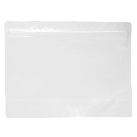 Mylar Bag 12x9 Opaque White Double Zipper 50CT