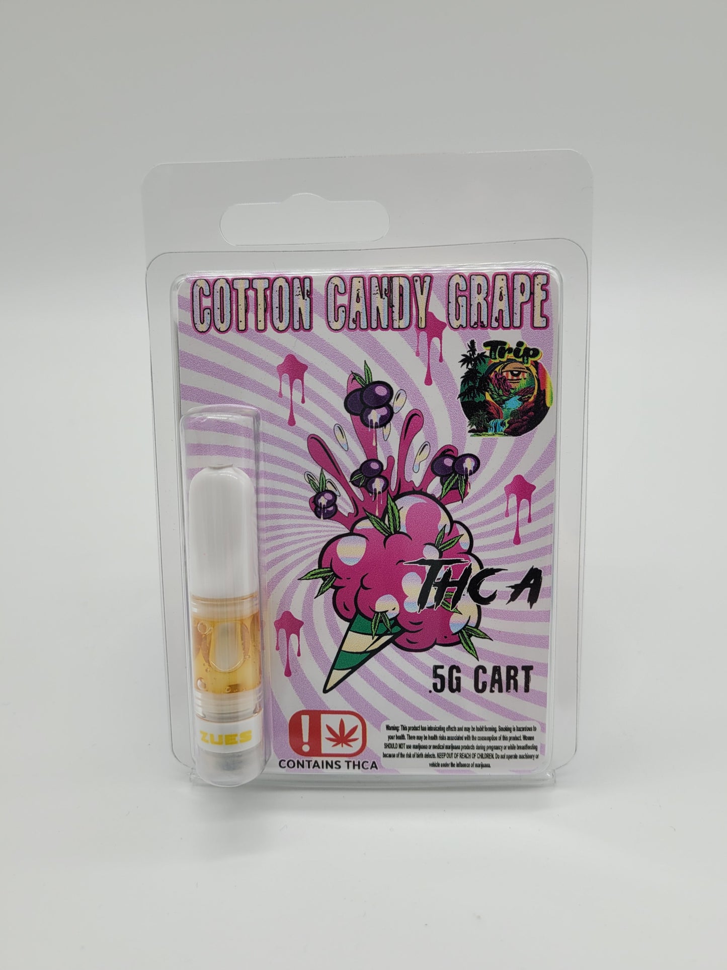 TRIP THCA Cart 0.5G Cotton Candy Grape 1CT