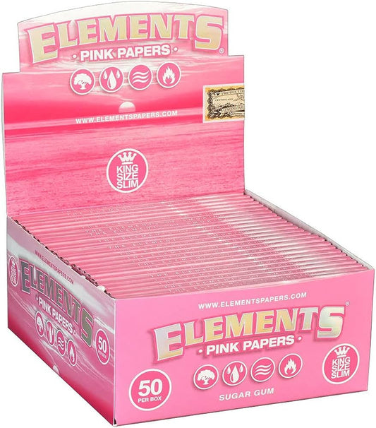 Elements Papers Pink King Slim 50CT