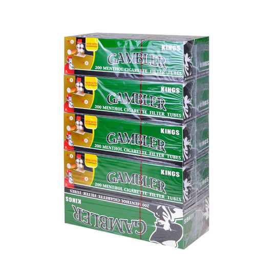 Gambler Tubes 200CT Menthol King 5CT