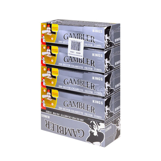 Gambler Tubes 200CT Silver Kings 5CT