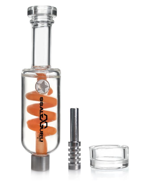 Glass Guru Nectar Collector 6" Glycerin Coil Bubble Kit