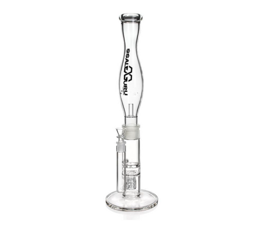 Glass Guru Waterpipe 17.5" Top Helix w/ Perc