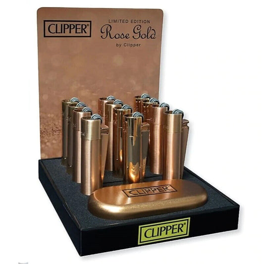 Clipper Lighter Full Metal Rose Gold 12CT