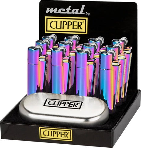 Clipper Lighter Full Metal Icy 12CT