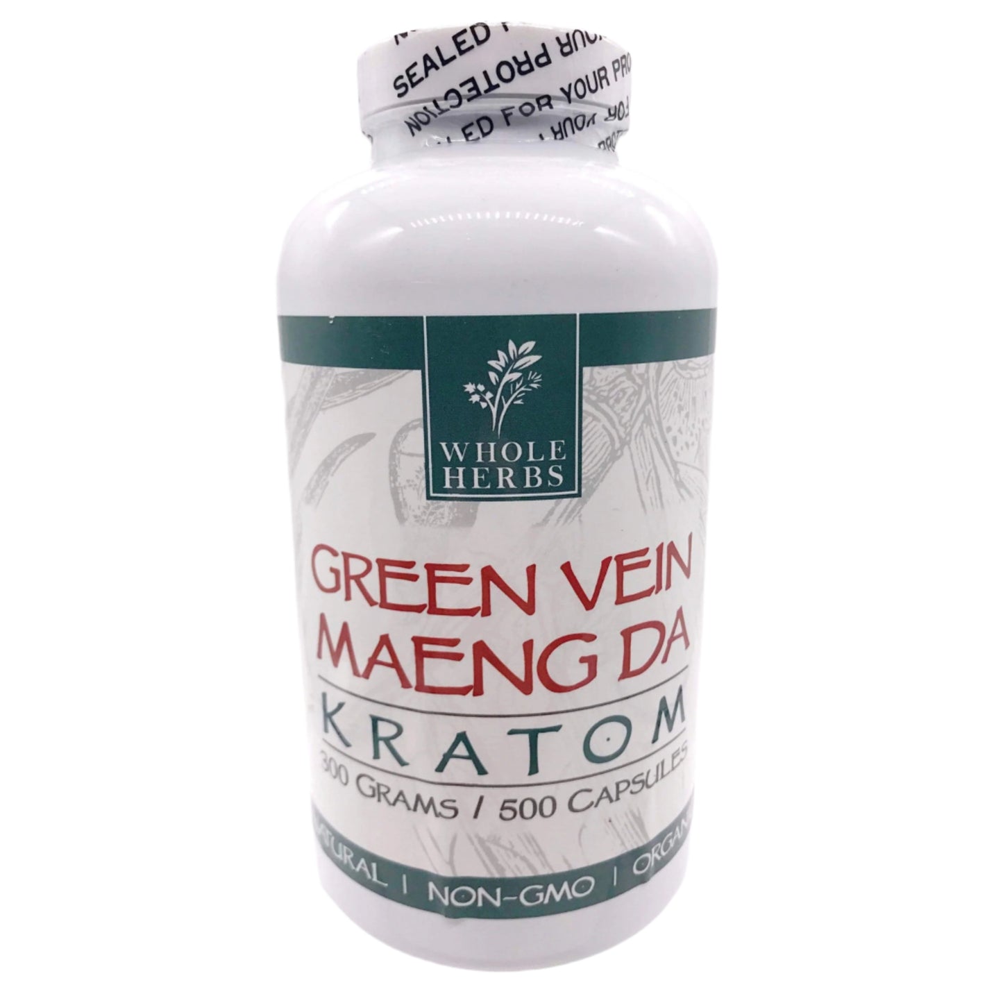 Whole Herbs Kratom Caps 500CT Maeng Da Red