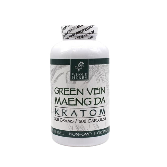 Whole Herbs Kratom Caps 500CT Maeng Da Green