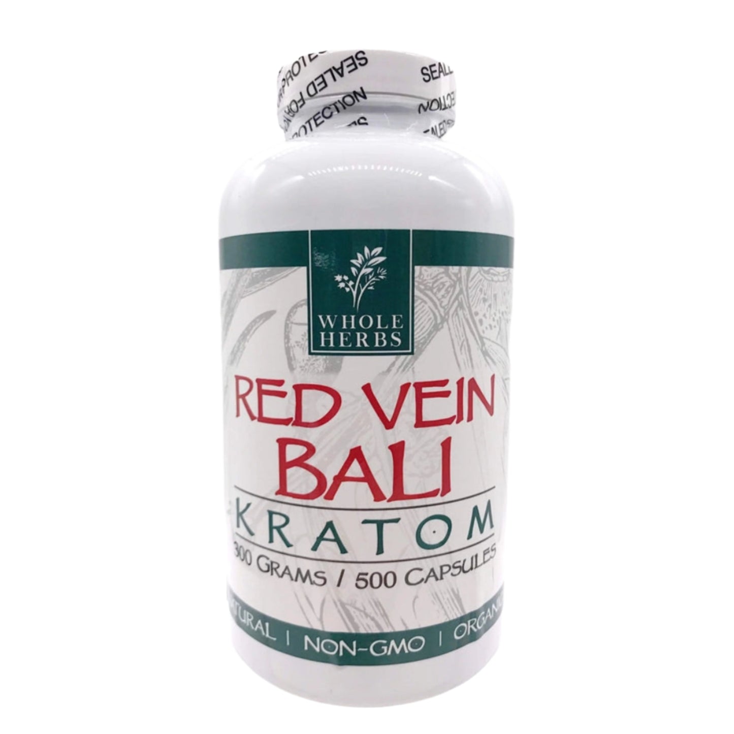 Whole Herbs Kratom Caps 500CT Bali Red